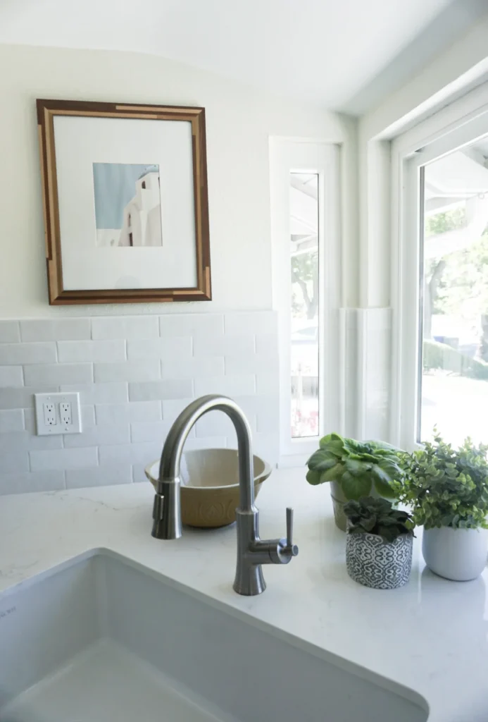Kitchen sink and window detail, Alessandro Heights remodel