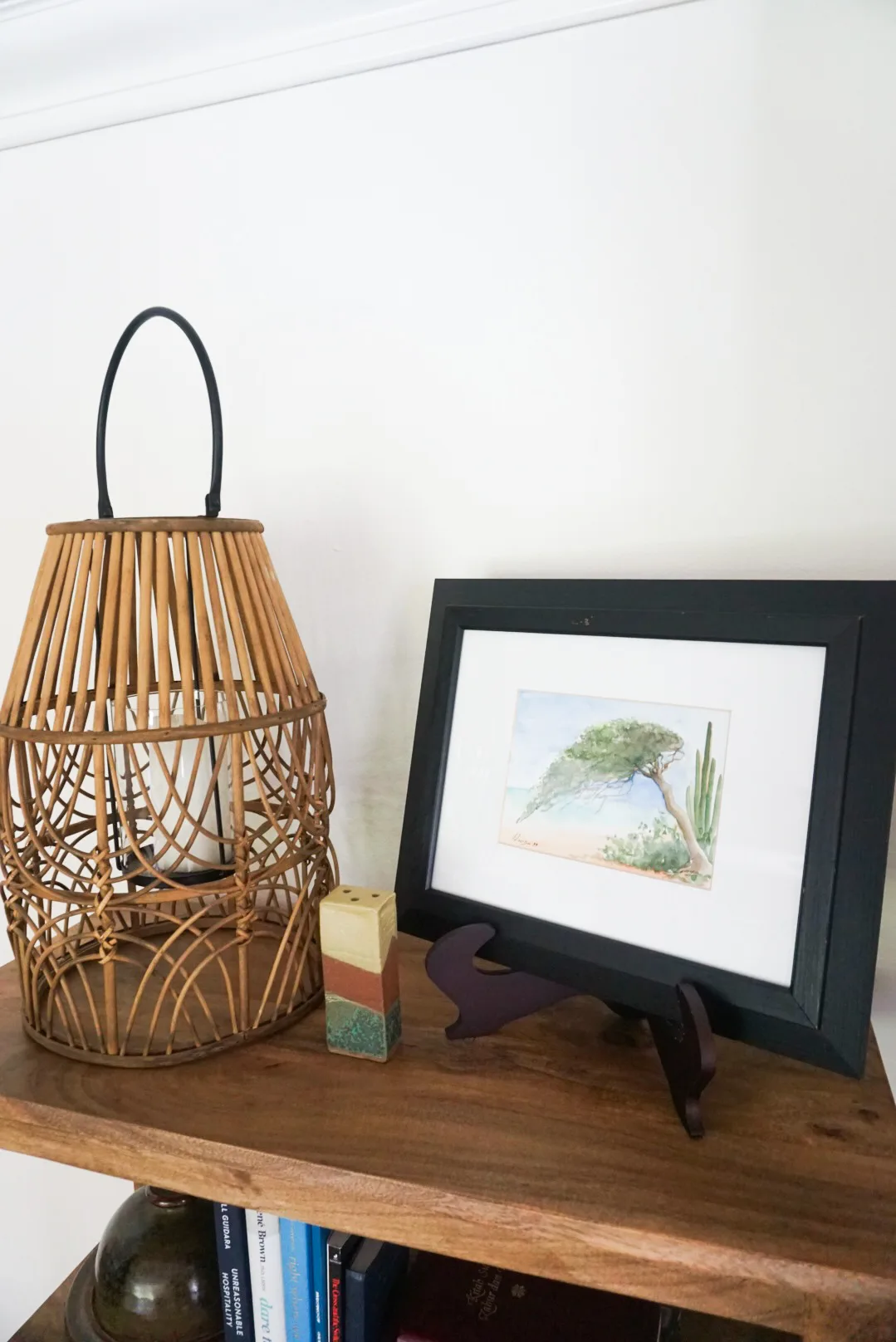 Shelf styling detail, Alessandro Heights remodel