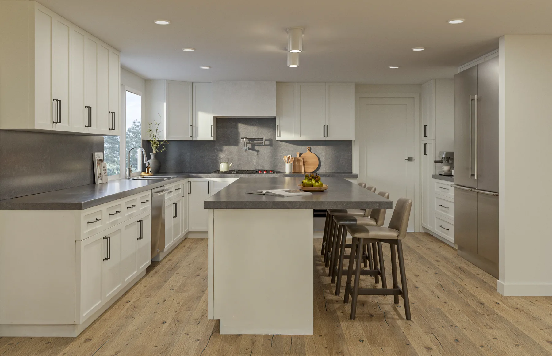 Kitchen design rendering, La Jolla remodel